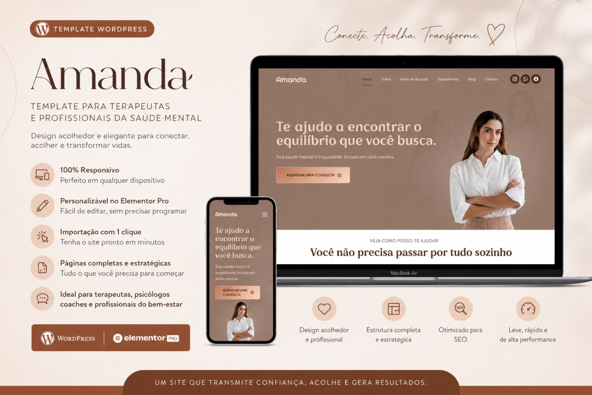 Template WordPress para Psicólogas e Terapeutas