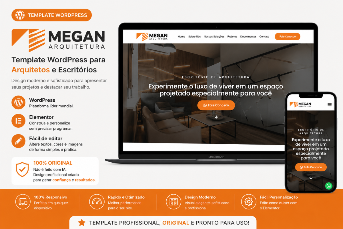 Template WordPress para Arquitetos e Escritórios de Arquitetura